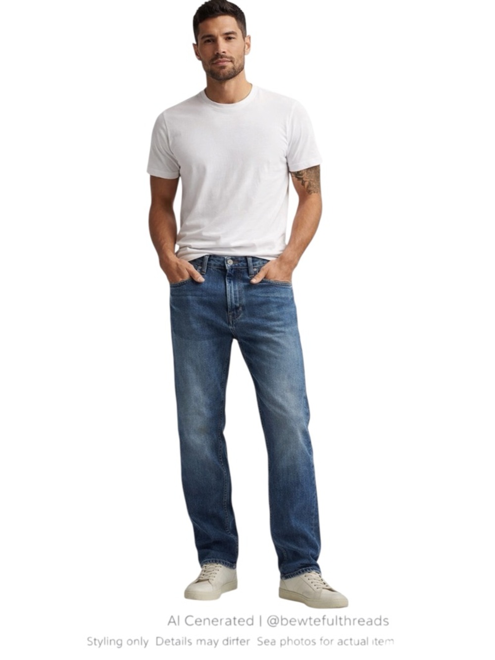 Joe’s Jeans Brixx Straight Stretch Jeans 34x30 Medium Wash Men’s